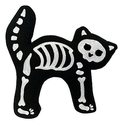 Halloween Cat Skeleton Pillow hotsell Bundle (2)