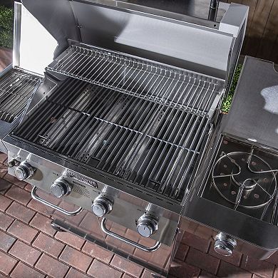 Monument Grills Classic Series 35633B- 4 Burner Stainless Steel Gas Grill