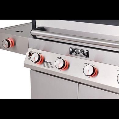 Monument Grills Denali Series - 4 Burner Smart Stainless Steel Propane Gas Grill