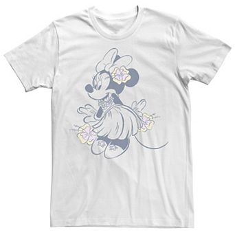 Disney's Minnie Mouse Juniors' Hawaiian Ensemble Boyfriend Graphic Tee