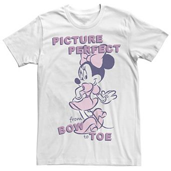 Disney's Minnie Mouse Juniors' Picture Perfect From Bow To Toe Boyfriend Graphic Tee