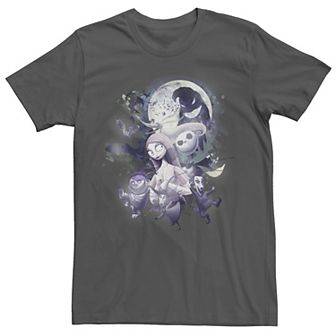 Disney's The Nightmare Before Christmas Juniors' Glowy Full Moon Boyfriend Graphic Tee