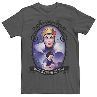 Disney's Snow White and The Seven Dwarfs Juniors' Mirror Mirror On The Wall Boyfriend Graphic Tee