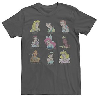 Disney Pincesses Juniors' Members Boyfriend Graphic Tee