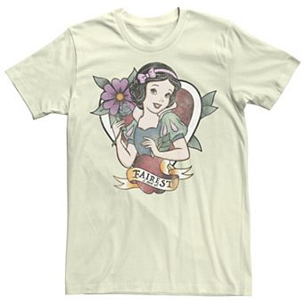Disney's Snow White and The Seven Dwarfs Juniors' Fairest Of Them All Boyfriend Graphic Tee