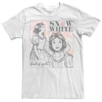 Disney's Snow White and The Seven Dwarfs Juniors' Heart Of Gold Boyfriend Graphic Tee