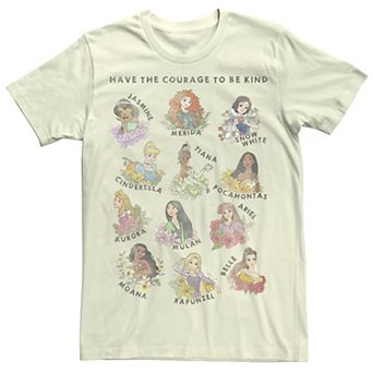 Disney Princesses Juniors' Have The Courage To Be Kind Boyfriend Graphic Tee