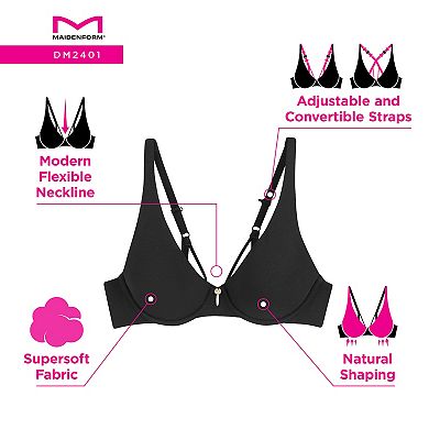 Maidenform Everyday Luxe Full Coverage Underwire Bra with Convertible Straps DM2401