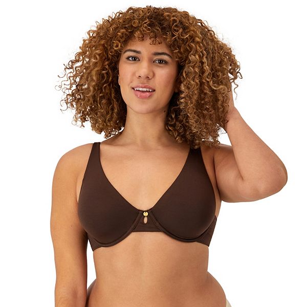 Maidenform&reg; Everyday Luxe Full Coverage Underwire Convertible Strap Bra DM2401 Color: Just Brown Size: 40 D