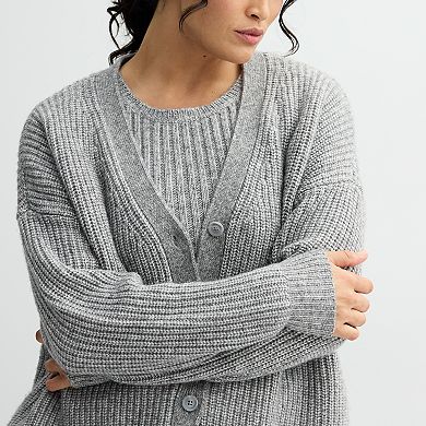 Women's Sonoma Goods For Life® Oversized Boyfriend Cardigan