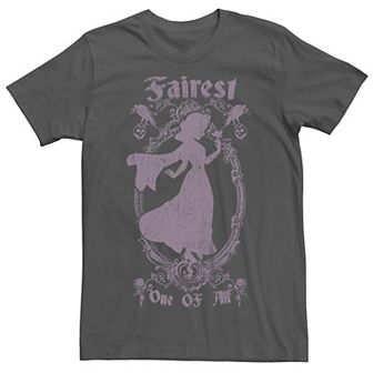 Disney's Snow White and The Seven Dwarfs Juniors' Fairest Of Them All Profile Boyfriend Graphic Tee