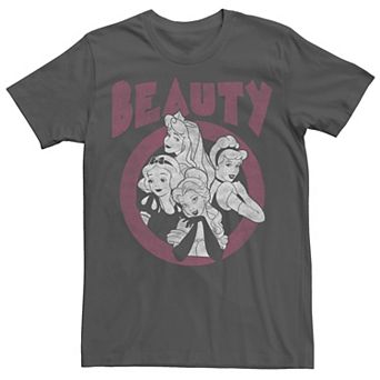 Disney Princesses Juniors' Beauty Group Boyfriend Graphic Tee