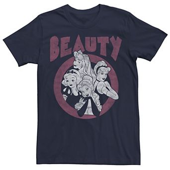 Disney Princesses Juniors' Beauty Group Boyfriend Graphic Tee