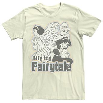 Disney Princesses Juniors' Life Is A Fairytale Boyfriend Graphic Tee