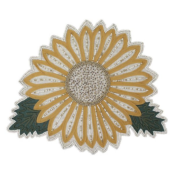 Celebrate Together™ Fall Embellished Burlap Sunflower Placemat