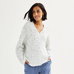 Kohls womens white sweaters hotsell