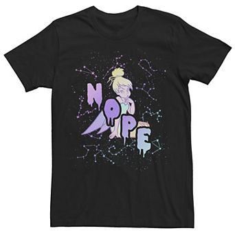 Disney's Tinker Bell Juniors' Sassy Fairy Nope Sign Boyfriend Graphic Tee