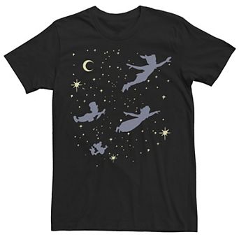 Disney's Peter Pan Juniors' Sparkly Night Flight Boyfriend Graphic Tee