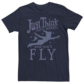 Disney's Peter Pan Juniors' Just Think Happy Thoughts Boyfriend Graphic Tee
