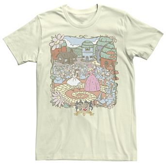 Juniors' The Wizard Of Oz Dorothy And Glinda Juniors' Boyfriend Graphic Tee