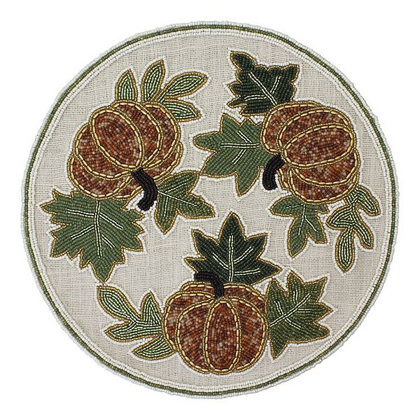 Celebrate Together™ Fall Beaded Pumpkin Placemat