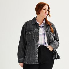 Kohls black jean jacket best sale