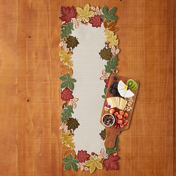 Celebrate Together™ Fall Autumn Leaves Cutout Table Runner - Multi