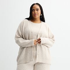 Kohls plus size cardigans best sale