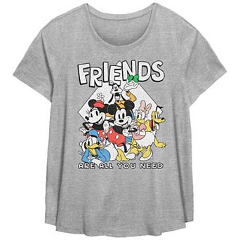 Disney's Mickey Mouse And Friends Are All You Need Plus Graphic Tee