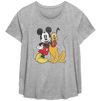 Disney's Mickey Mouse And Pluto Best Buds Plus Graphic Tee