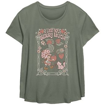 Plus Size Strawberry Shortcake I Like You Berry Much Graphic Tee