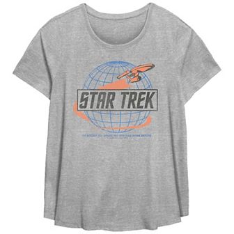 Plus Size Star Trek Classic Flight Logo Graphic Tee