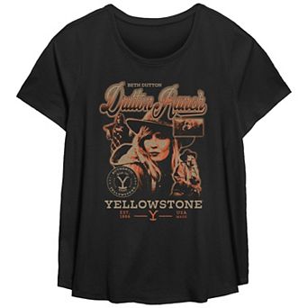 Plus Size Yellowstone Beth Dutton Poster Graphic Tee