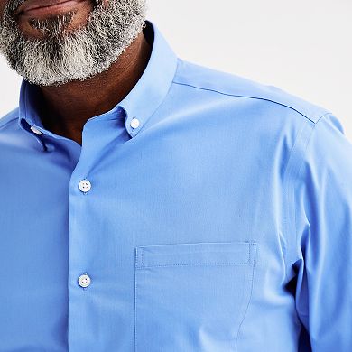 Men's Apt. 9® Wrinkle Free Regular-Fit Button Down Collar Dress Shirt