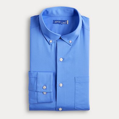 Men's Apt. 9® Wrinkle Free Regular-Fit Button Down Collar Dress Shirt