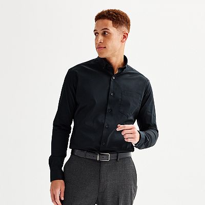 green emerald velvet dress Mens Bamboo Dress Shirt - Charcoal Dark Grey
