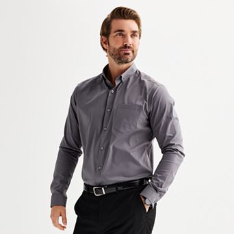 Men's Apt. 9® Wrinkle Free Regular-Fit Button Down Collar Dress Shirt