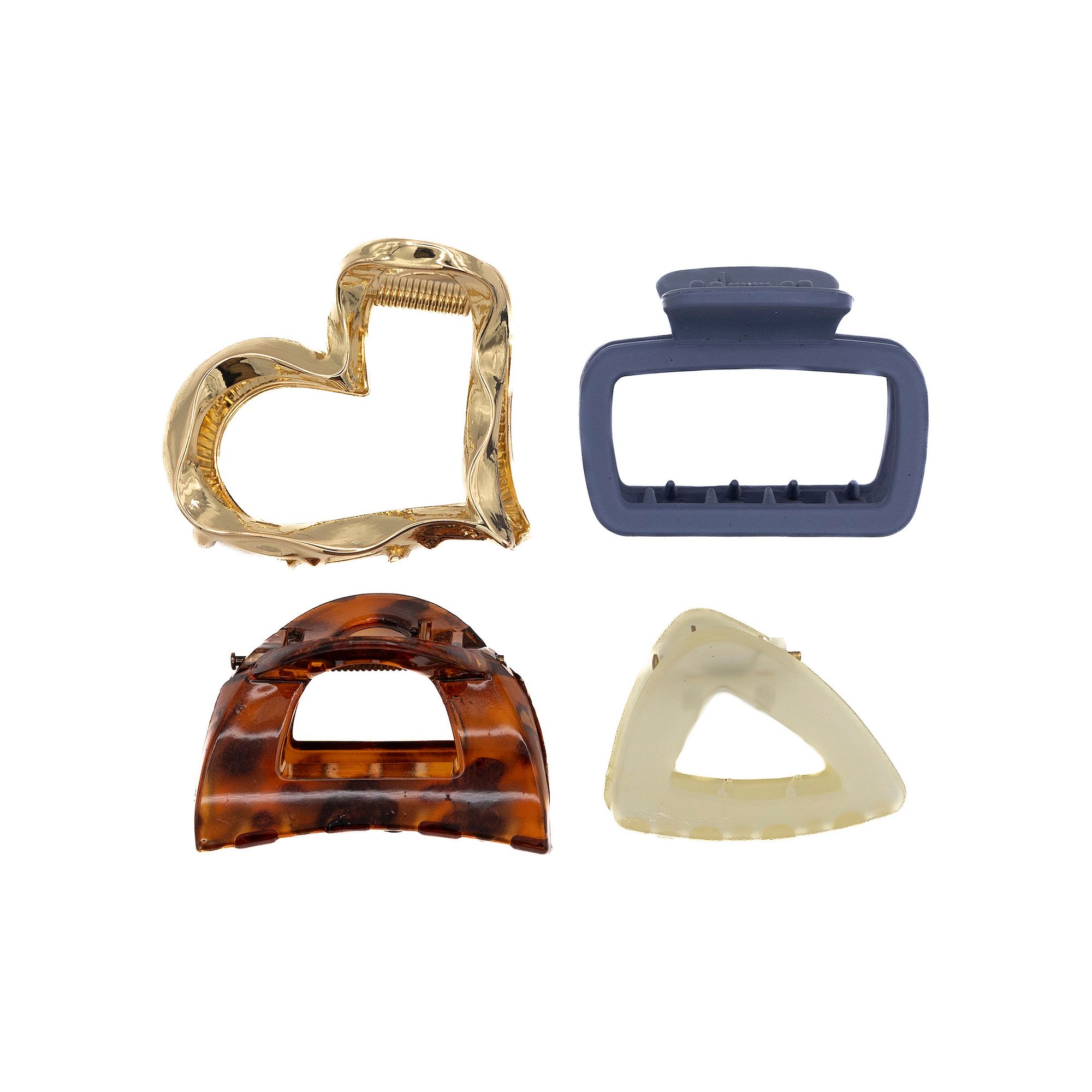 Girls Limited Too 4-Pack Claw Clips, Heart