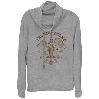Women's Yellowstone Est. 1886 Cowlneck Graphic Lightweight Long Sleeve