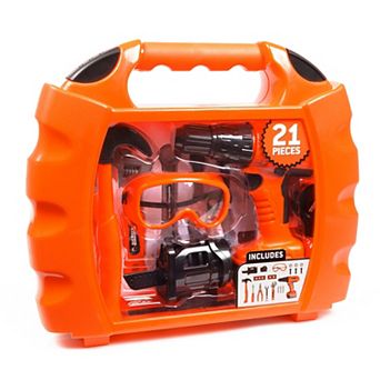 World Tech Toys Workshop 21 pc Power Drill Storage Case Playset