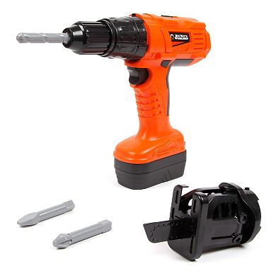 World Tech Toys Workshop 21 pc Power Drill Storage Case Playset