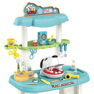 World Tech Toys 43-Piece Pet Dentist Teeth Removal & Cleaning Playset