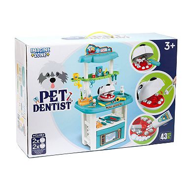 World Tech Toys 43-Piece Pet Dentist Teeth Removal & Cleaning Playset