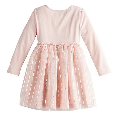 frozen long sleeve dress Disney Toddler & Little Girls Sweet Elsa Long-Sleeve Dress