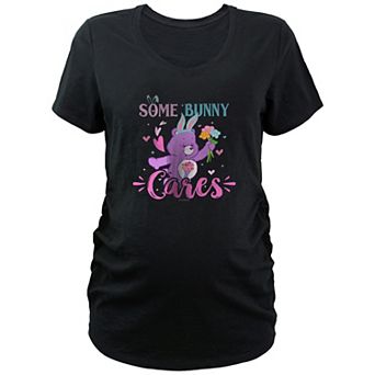 Maternity Care Bears Some Bunny Cares V-Neck Graphic Tee