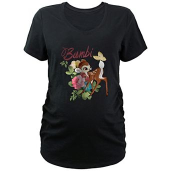 Disney's Bambi Painting Maternity V-Neck Graphic Tee