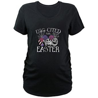 Disney's The Nightmare Before Christmas Egg-cited For Easter Maternity V-Neck Graphic Tee