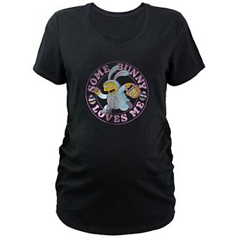 Maternity The Simpsons Ralph Some Bunny Loves Me V-Neck Graphic Tee