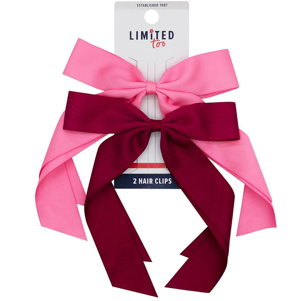 Girls Limited Too 2-Pack Hair Bow Clips