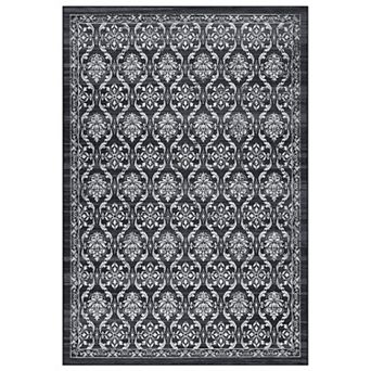 Garvee Washable Transitional Floral Rug Indoor Modern Throw Carpet Mat for Bedroom Living Room